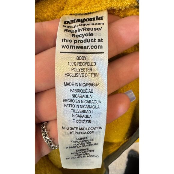 Patagonia Lightweight Synchilla Cabin Gold Snap-T Fleece Men's Medium - Picture 6 of 10